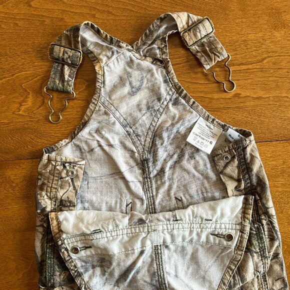 Carhartt ripstop camo overall shorts 6m - Picture 9 of 10